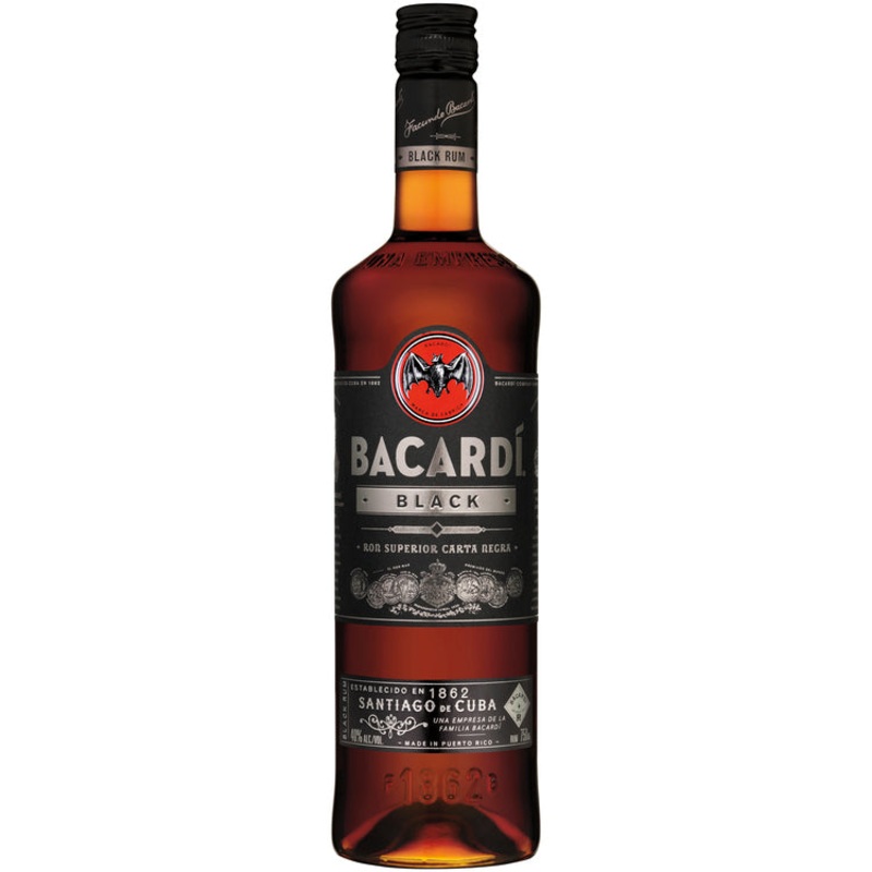 Bacardi Black Rum 80 750 ML