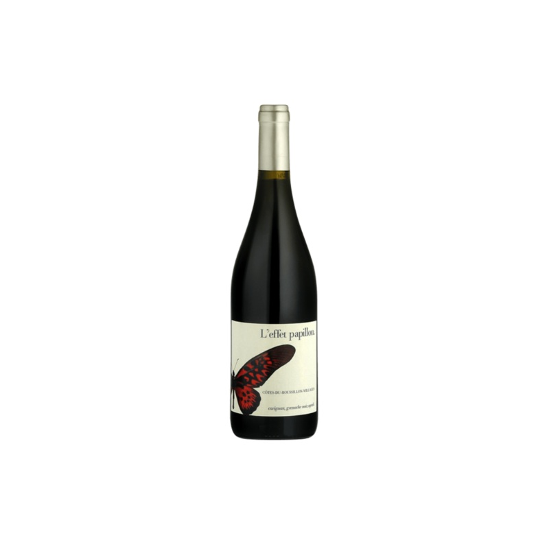 Cave Cooperative de Rivesaltes L’Effet Papillon Rouge Cotes du Roussillon Villages 2023