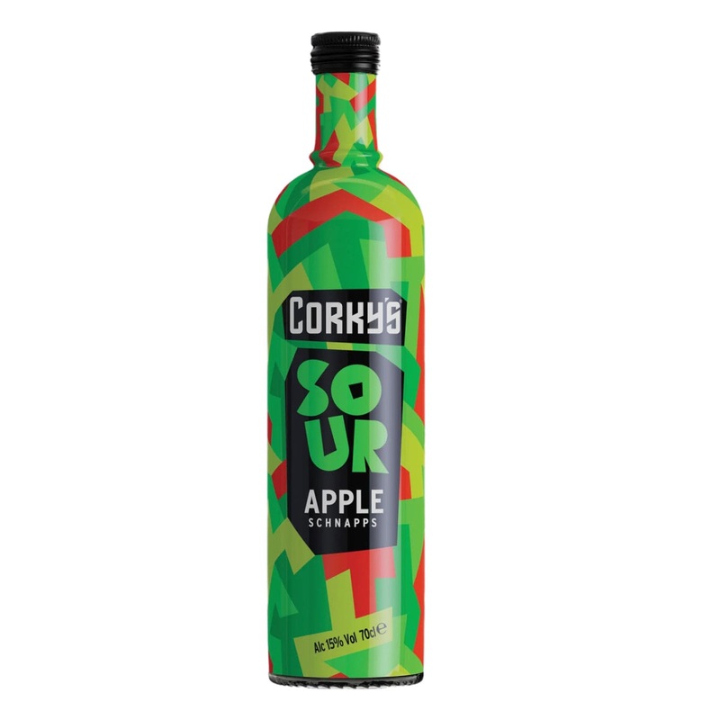Corky’s Sour Apple Schnapps, 70 cl