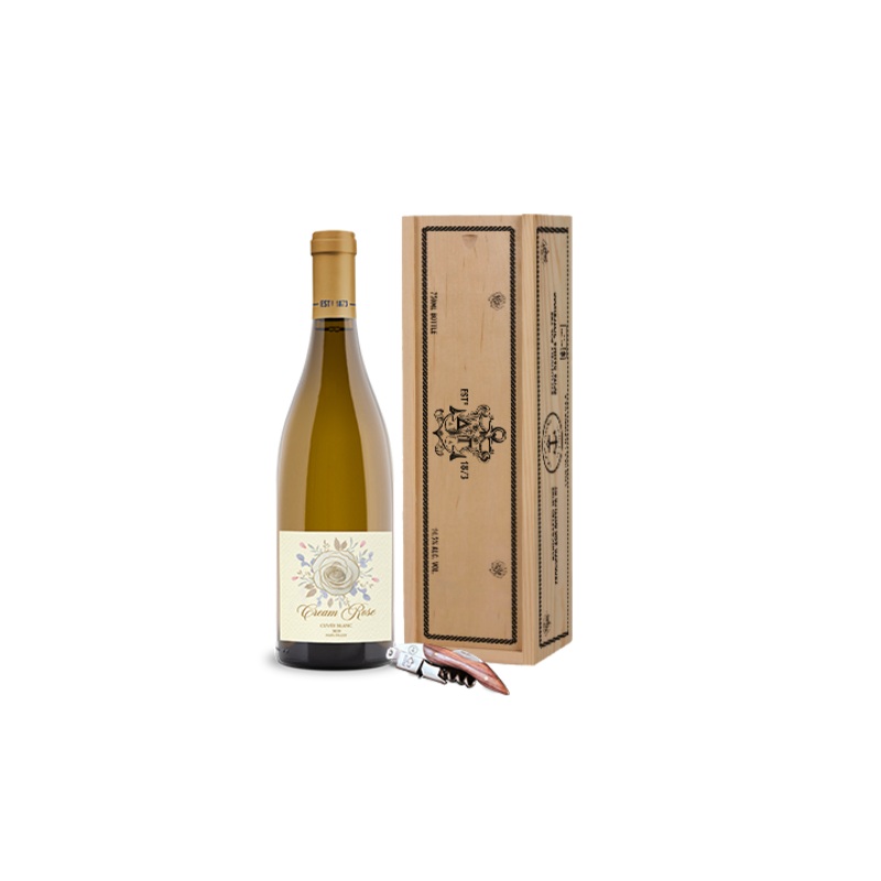 Cream Rose Cuve Blanc Gift Box