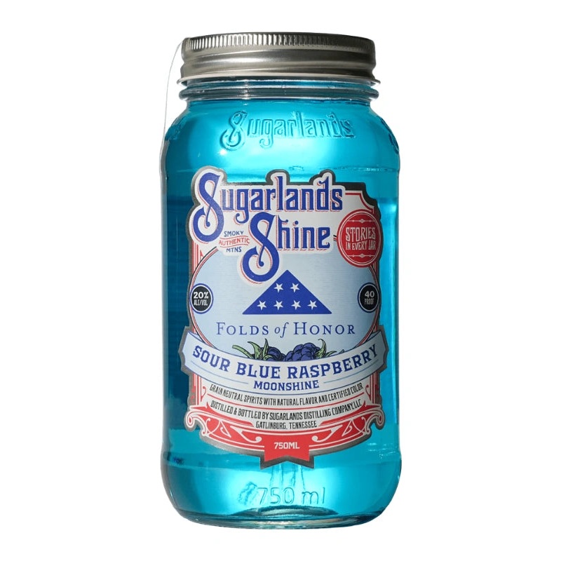 Sugarlands Folds of Honor Sour Blue Raspberry Moonshine 750mL