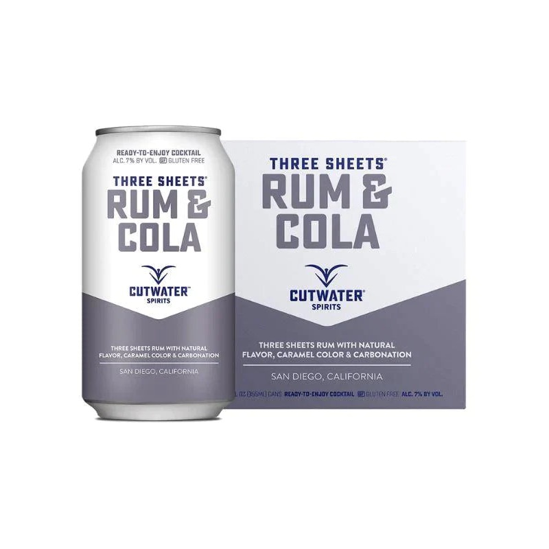 Cutwater Rum & Cola Soda 4 Pack