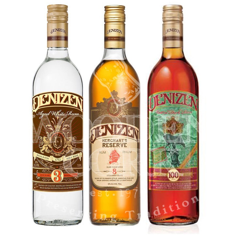 Denizen White, Denizen Merchant’s Reserve, Denizen Vatted Dark Rum Bundle