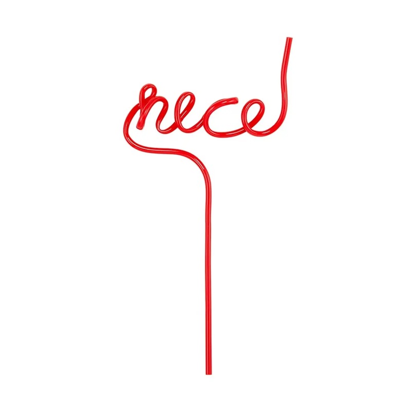 “Nice” Word Straw SINGLE