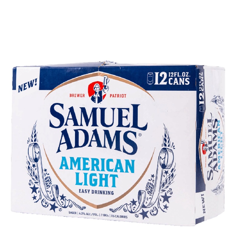 Samuel Adams American Light Lager 6 PACK 12 OZ CANS
