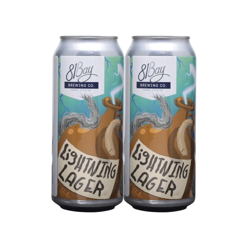 81 Bay Brewing Lightning Lager 4 PACK 16 OZ CANS