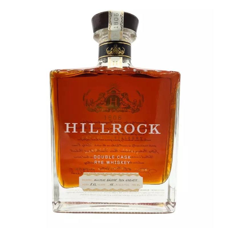 Hillrock Double Cask Rye Whiskey Wiltsie Bridge 750mL