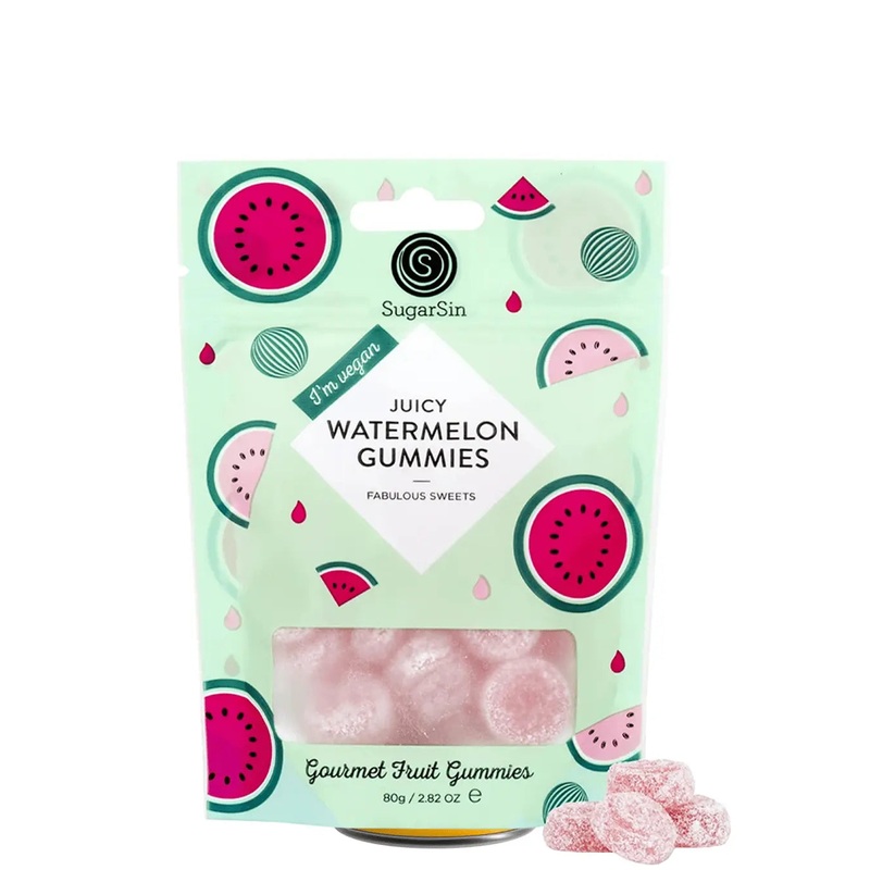 Juicy Watermelon Gummies, 100 g