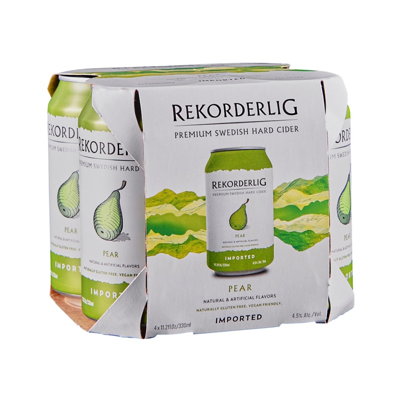 Rekorderlig Pear Hard Cider 4 PACK 12 OZ CANS