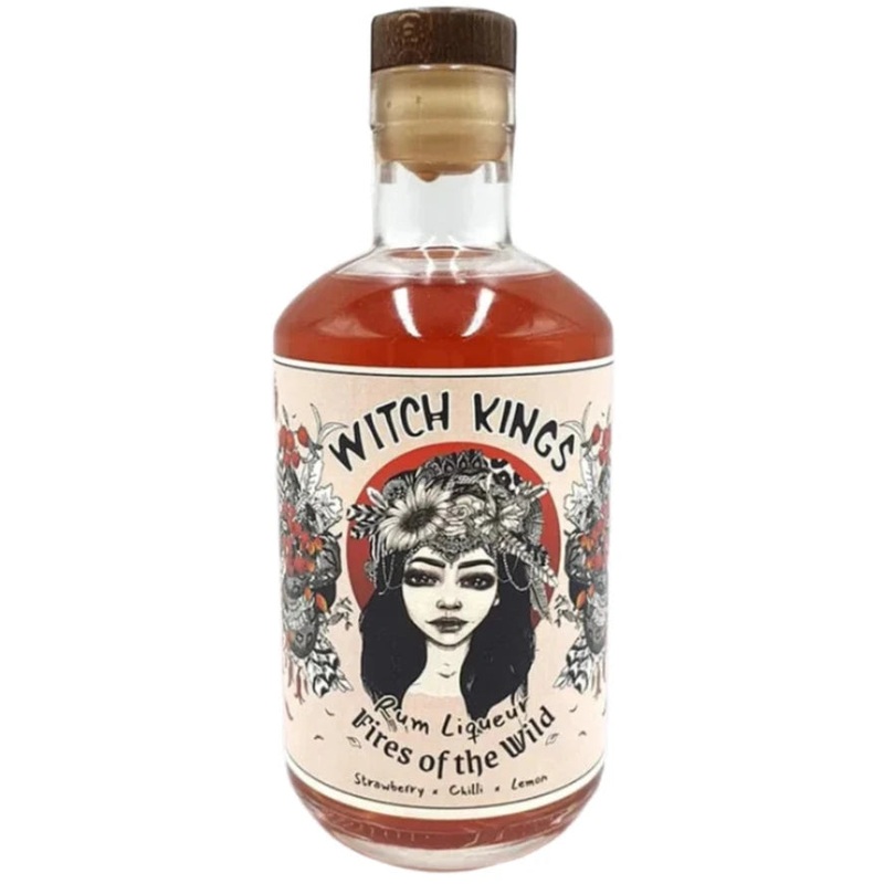 Witch Kings Fires of the Wild Strawberry, Chilli & Lemon Rum Liqueur 50cl