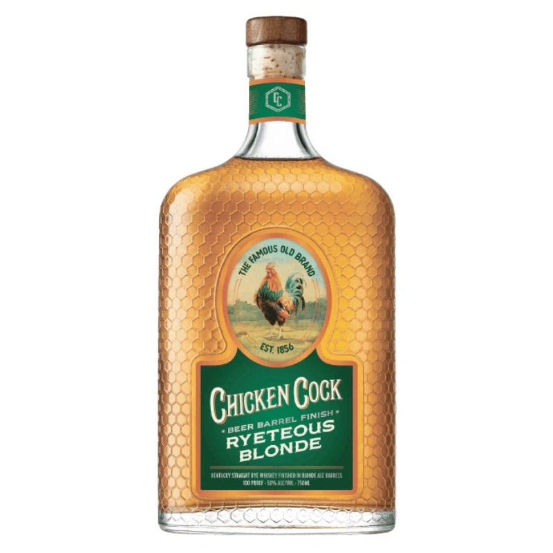 Chicken Cock Ryeteous Blonde Beer Barrel Finish Rye Whiskey 750mL