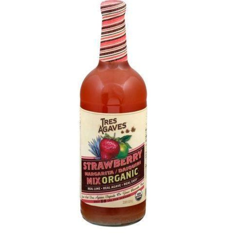 Tres Agaves Organic Strawberry Margarita Mix – 750ML