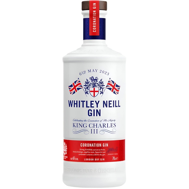 Whitley Neill Limited Edition King Charles III Coronation Gin 70cl