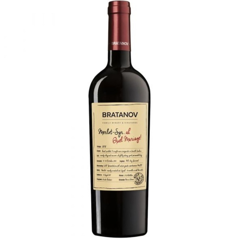 Bratanov Winery Merlot & Syrah Quel Mariage