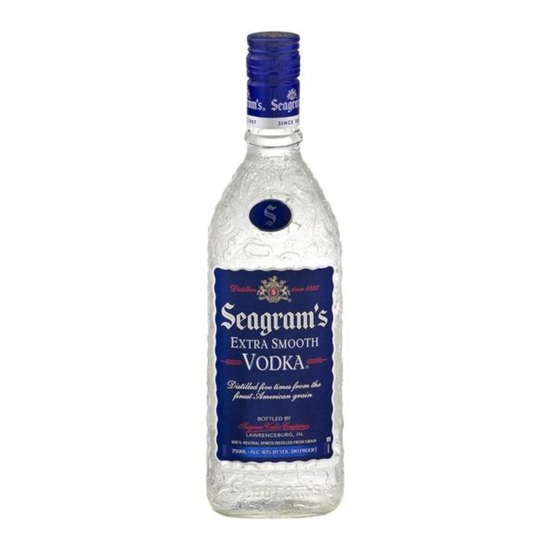 Seagram’s Vodka Extra Smooth 750ML