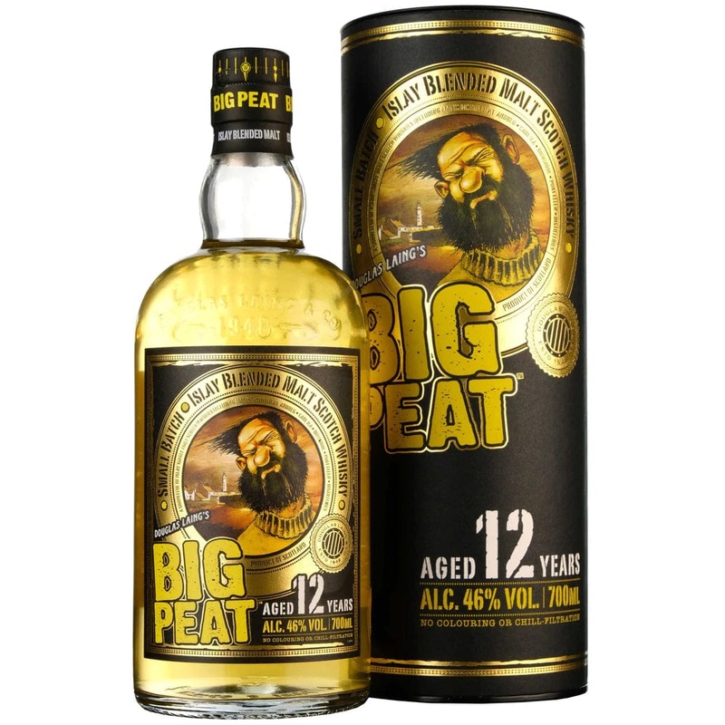 Big Peat 12 Years Old Blended Malt Scotch Whisky Gift Tube 70cl