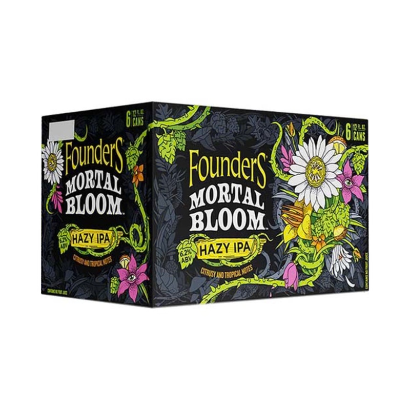 Founders Mortal Bloom Hazy IPA 6 PACK 12 OZ CANS