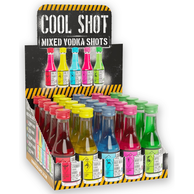 Cool Shot Mixed Vodka Shots 25x2cl