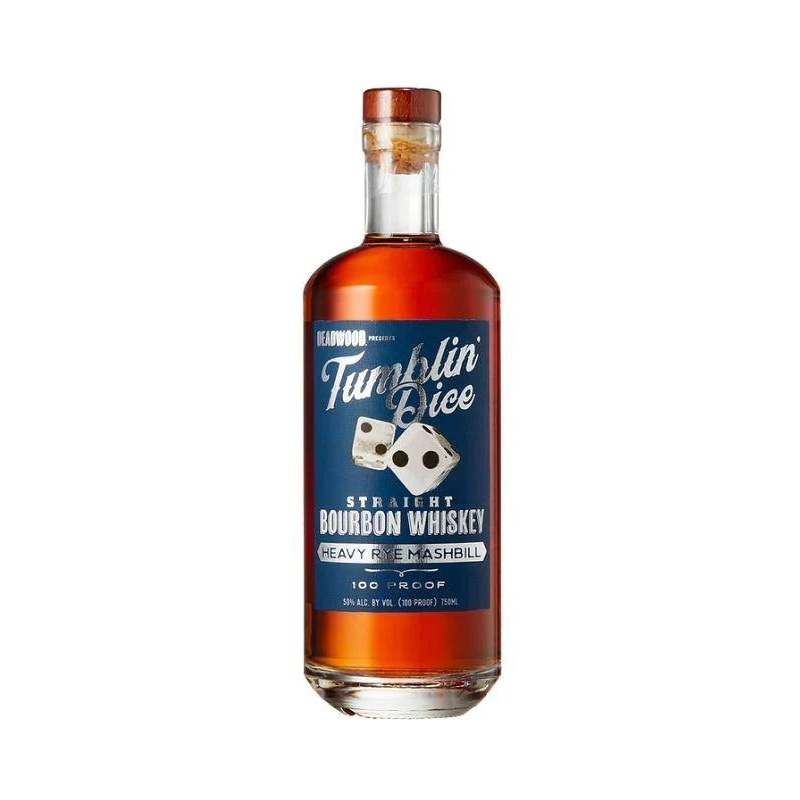 Deadwood Tumblin Dice Straight Bourbon Whiskey 3 Year Heavy Rye Mashbill 750mL