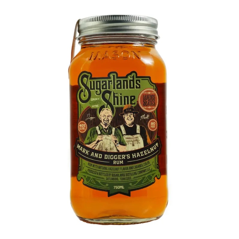 Sugarlands Mark & Digger’s Hazelnut Rum Moonshine 750mL