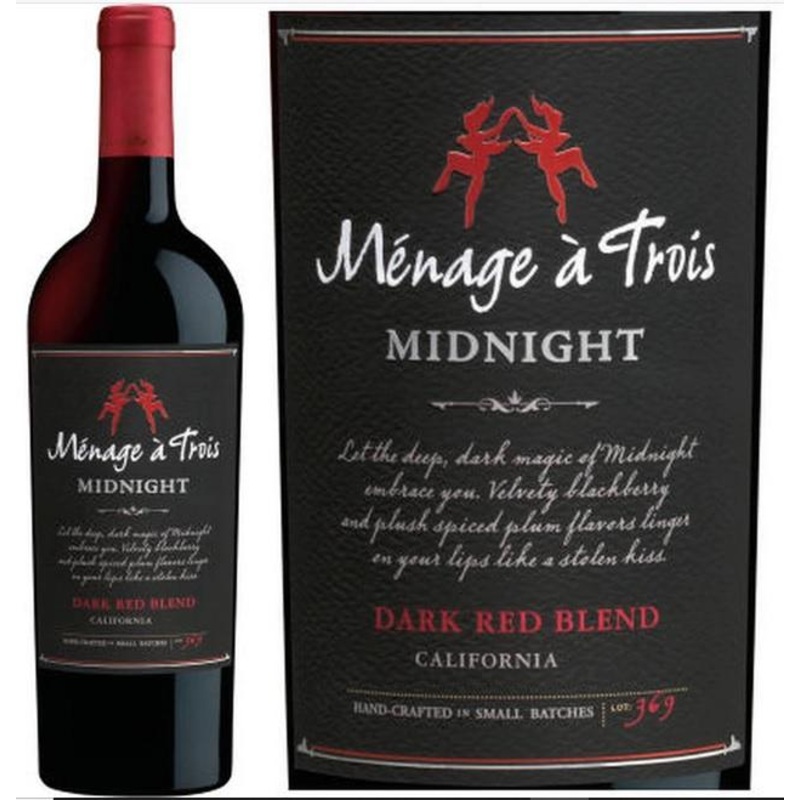 Menage A Trois Midnight Dark Red Blend – 750ML