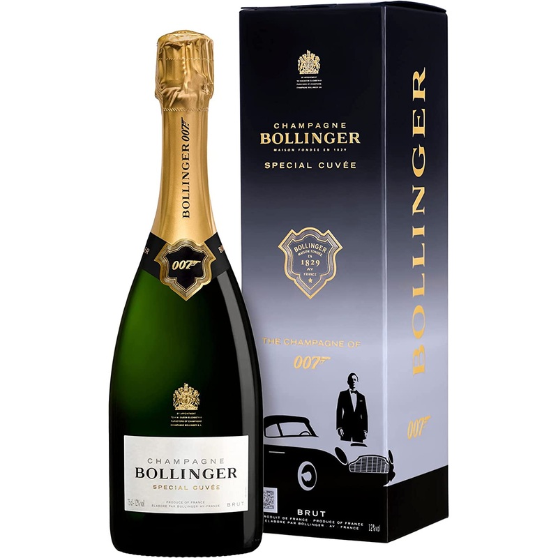 Bollinger Special Cuvee NV Champagne 007 James Bond Limited Edition Gift Box 75cl
