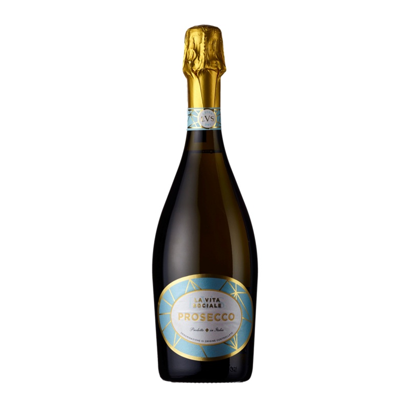 La Vita Sociale, Prosecco, Spumante, DOC, NV (Case)
