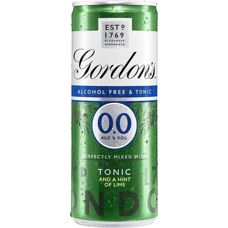 Gordon’s Gin & Tonic Alcohol Free Cans 16x250ml
