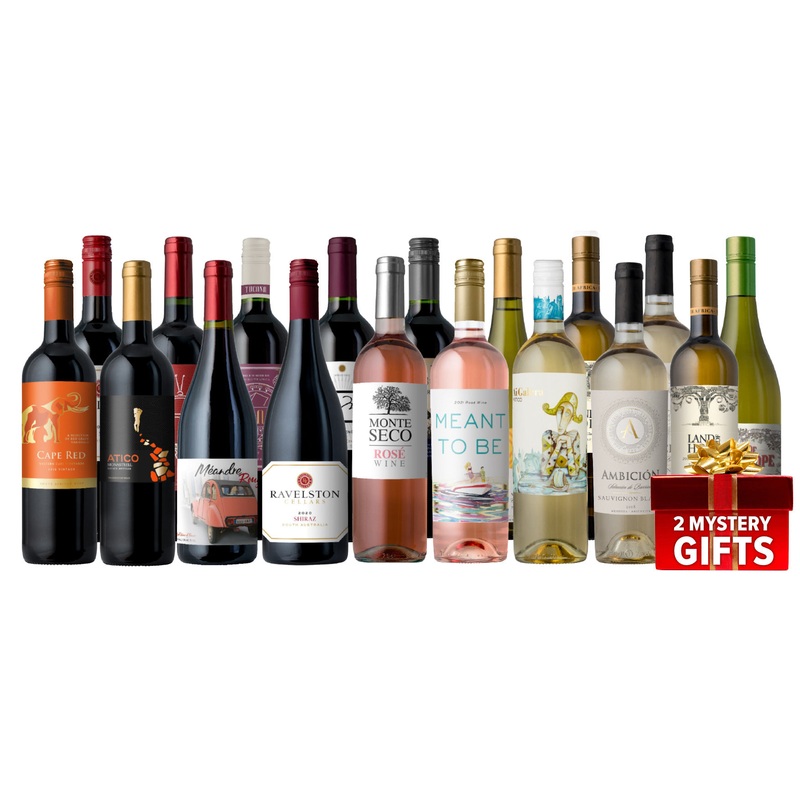 UPGRADE: All Treats, No Tricks Hallo-WINE Weekend 2022 Vineyard 18-Pack + 2 Mystery Gifts & MORE! V Mixed