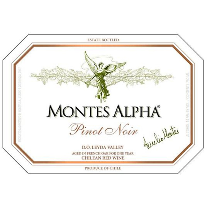 Montes Alpha Leyda Valley Pinot Noir 750ml