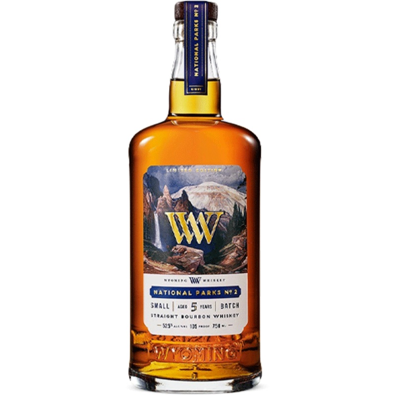 Wyoming Whiskey 5 Years Old National Parks Small Batch Straight Bourbon Whiskey Limited Edition