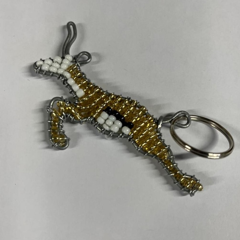 Beaded Keyring – Springbok