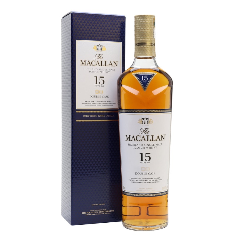 The Macallan 15 Year Old Double Cask Highland Single Malt Scotch Whiskey 750 ML