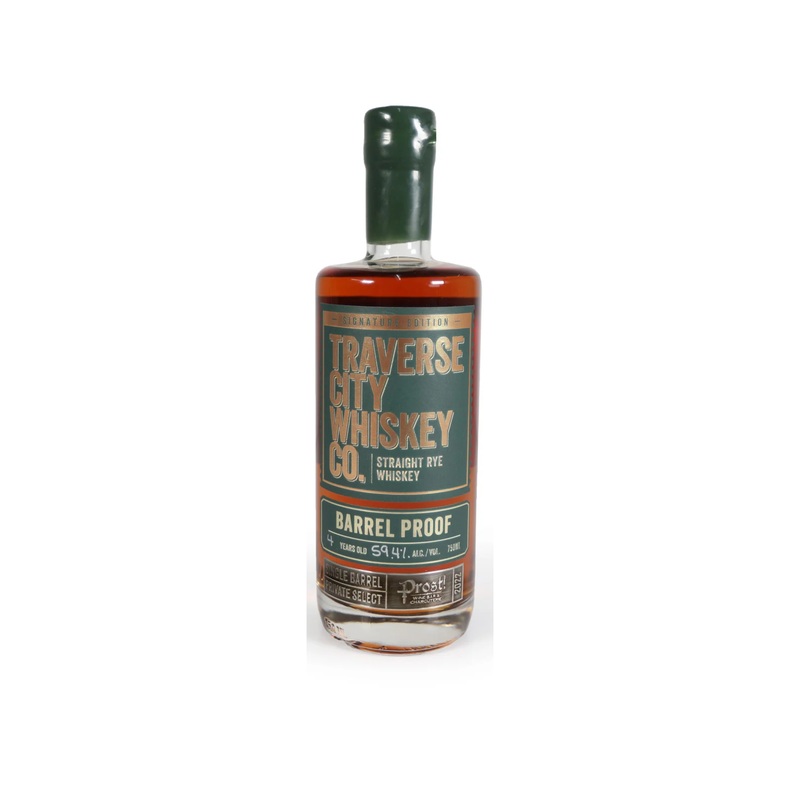 Traverse City Whiskey Co. Barrel Proof Straight Rye Whiskey 750 ML