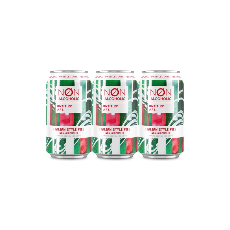 Untitled Art Italian Pilsner (Non-Alcoholic) 6 PACK 12 OZ CANS